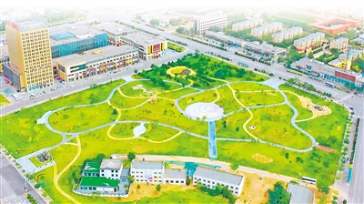 宜居宜業的寧東基地。（圖片除署名外均由寧報集團黃河千里行采訪小分隊提供）